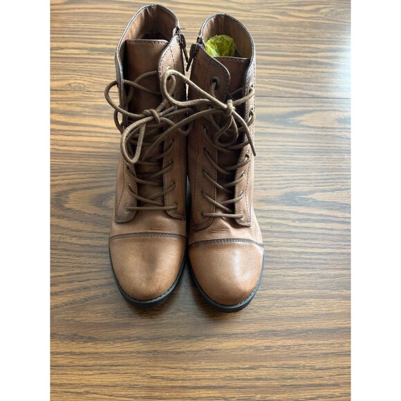 Rampage Ram-Kalee lace up side zip boots size 10M - Picture 1 of 7